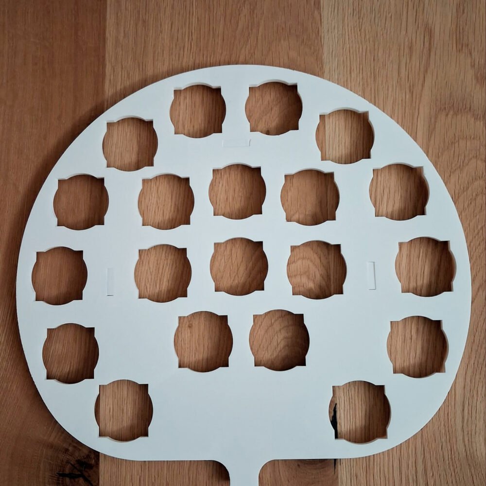 Supporto per bicchieri rotondi e quadrati